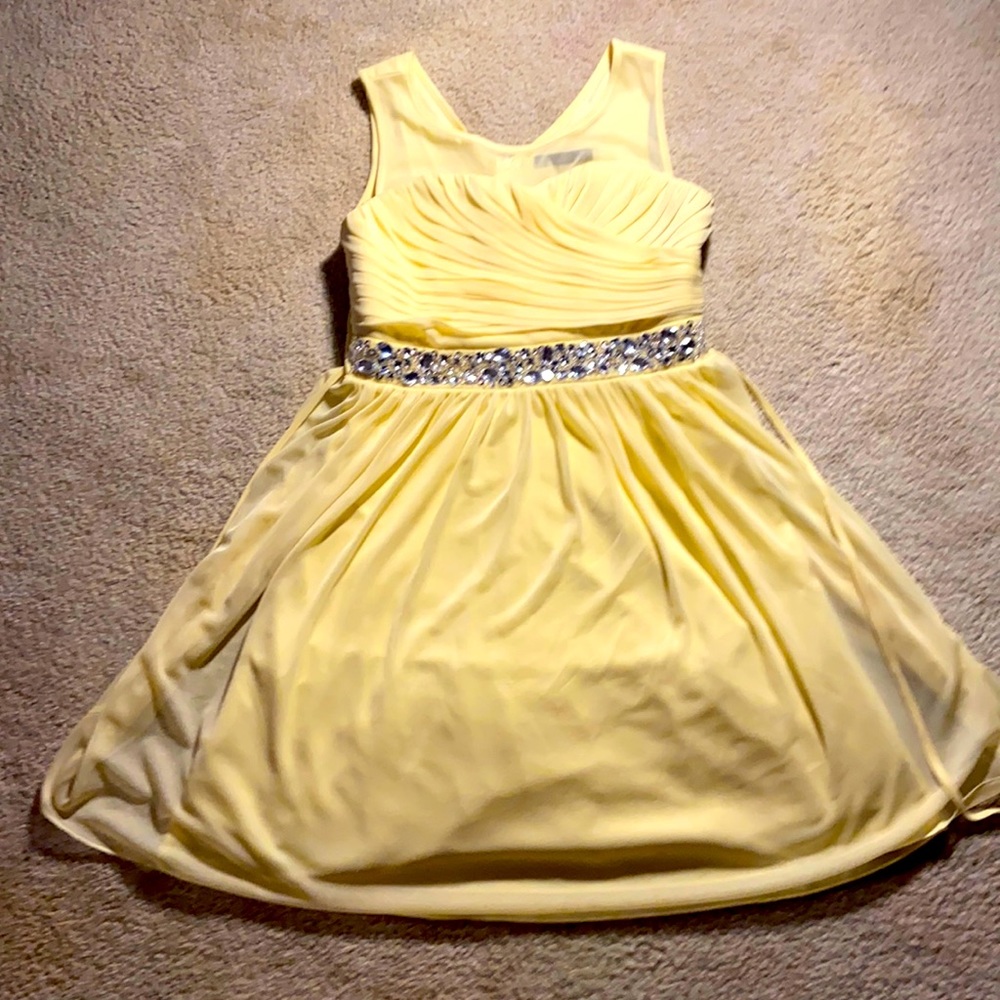 Yellow Jewled Dress